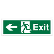 Exit (Left Arrow) Sign